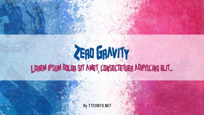 Zero Gravity example
